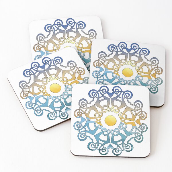 Item preview, Sunrise Over The Coastal Mountains Celtic Knot designed and sold by damonasplace.