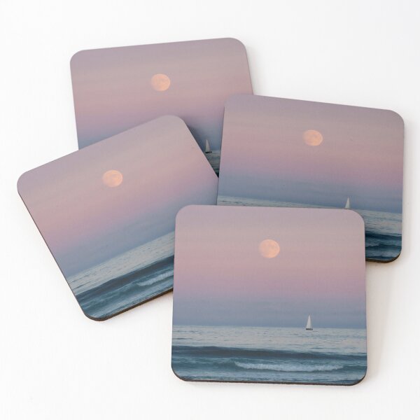 Item preview, Full Harvest Moon over Ogunquit Beach designed and sold by shotsfromthehip.