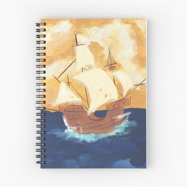 Item preview, Old ship on sea designed and sold by SkyisBright.