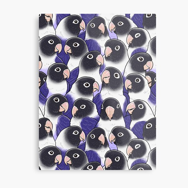 Item preview, Violet Black Masked Lovebird designed and sold by MaratusFunk.