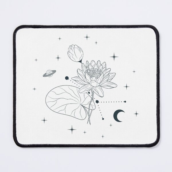 Item preview, July Water Lily Birth Month Flower Constellation designed and sold by OmniRoseArt.