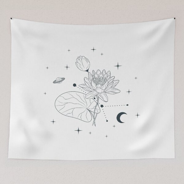 Item preview, July Water Lily Birth Month Flower Constellation designed and sold by OmniRoseArt.