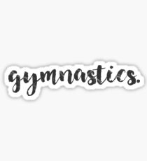 Gymnastik Kalligraphie Sticker