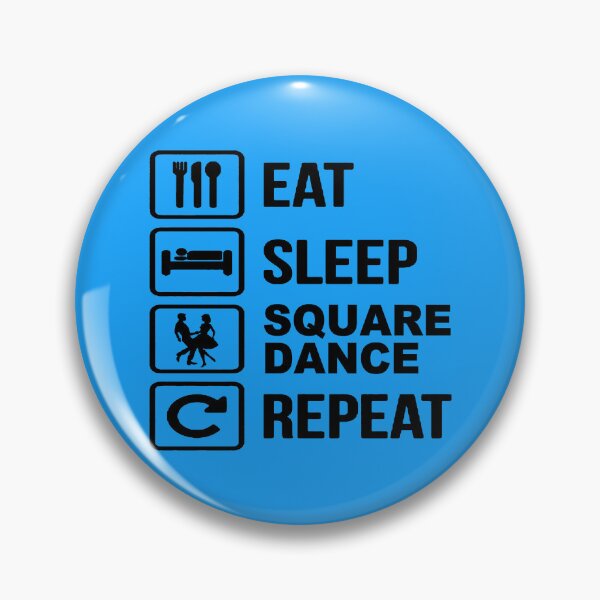 Item preview, Eat Sleep SD Repeat BLK designed and sold by Square Dancing Gifts & Merchandise.