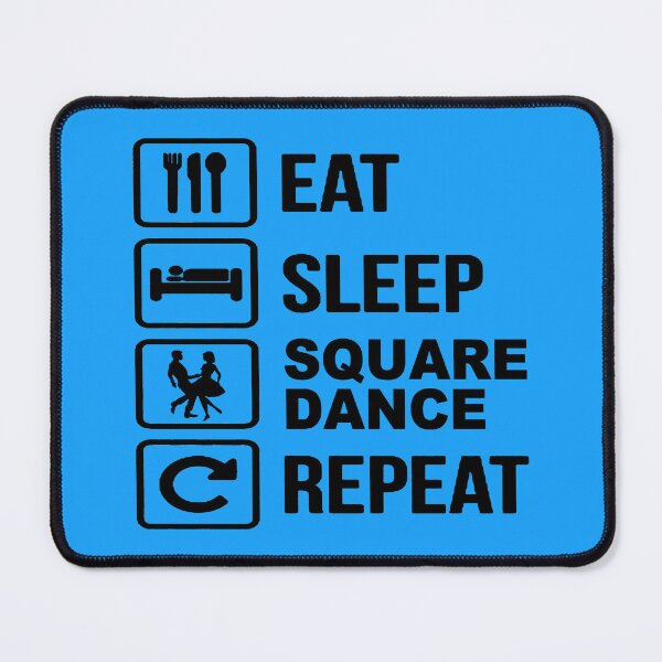 Item preview, Eat Sleep SD Repeat BLK designed and sold by Square Dancing Gifts & Merchandise.