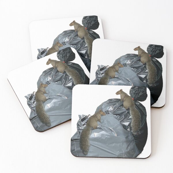 Item preview, 2 Squirrels on trash bags  designed and sold by Weijiajules.