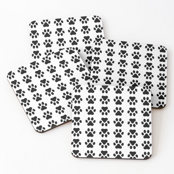 Item preview, Paw Pattern in Black and White designed and sold by andrewshih.