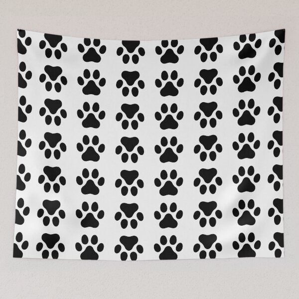 Item preview, Paw Pattern in Black and White designed and sold by andrewshih.