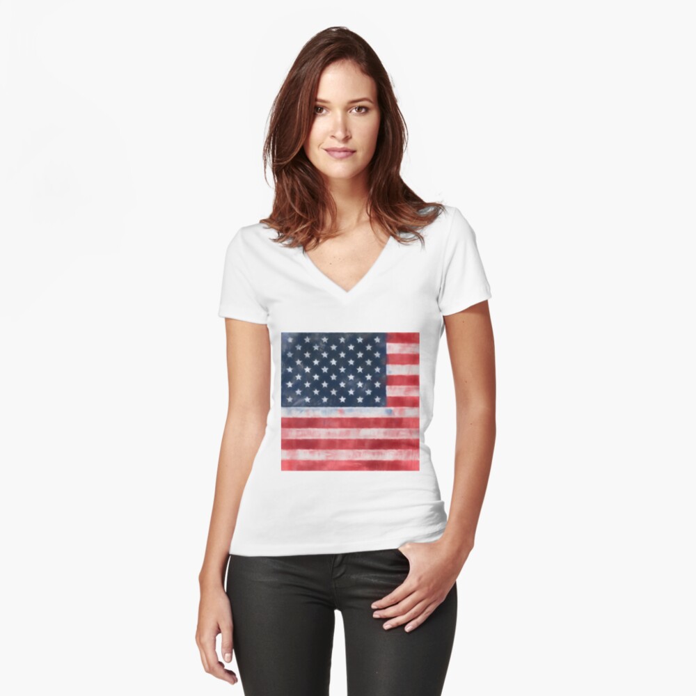 Item preview, Fitted V-Neck T-Shirt designed and sold by 8th-and-f.