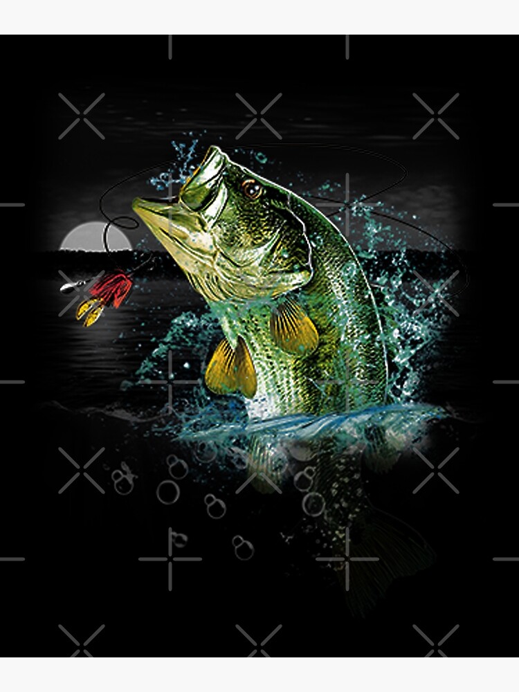 Midnight Bass Fishing Poster for Sale by Kleynard Agustin