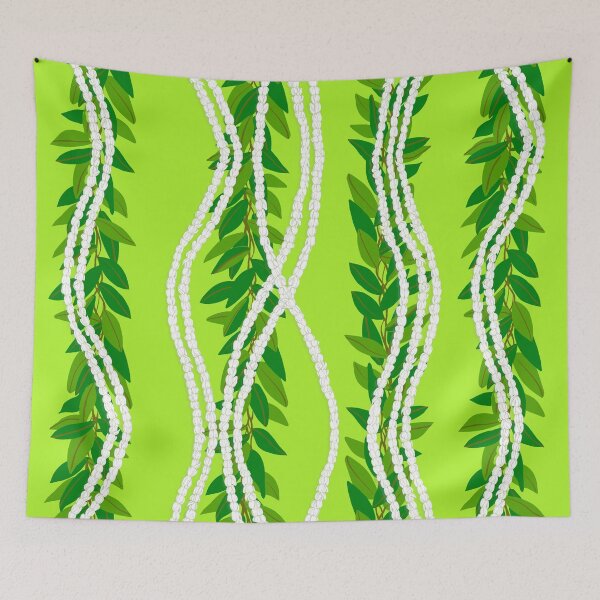 Item preview, Hawaiian Maile and Pikake Lei on Lime designed and sold by Linda Maliuana.