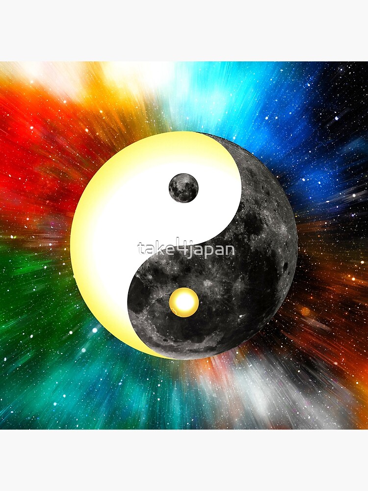 "YIN YANG 4 ELEMENTS" Poster for Sale by take4japan Redbubble