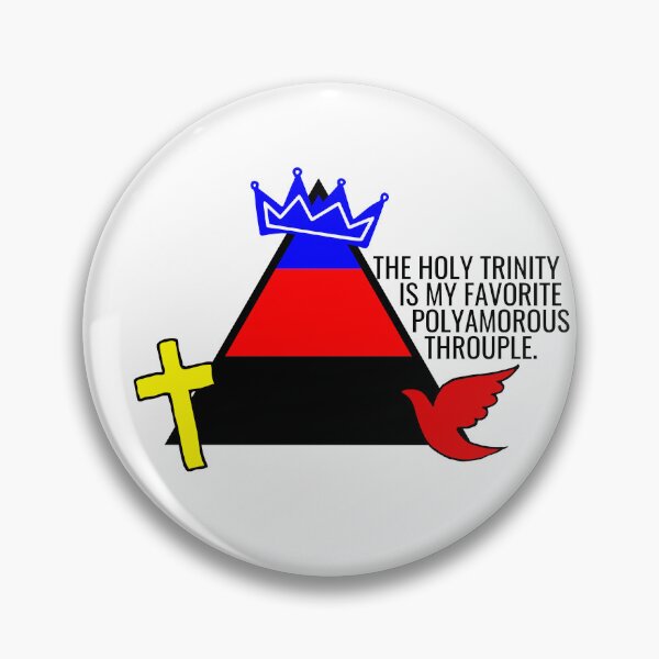 Item preview, The Holy Trinity is my favorite polyamorous throuple designed and sold by holyqueerit.