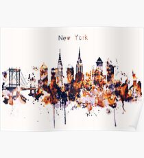 Póster NYC New York Skyline Poster Lámina
