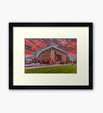 Red Sky Over Anfield Framed Print