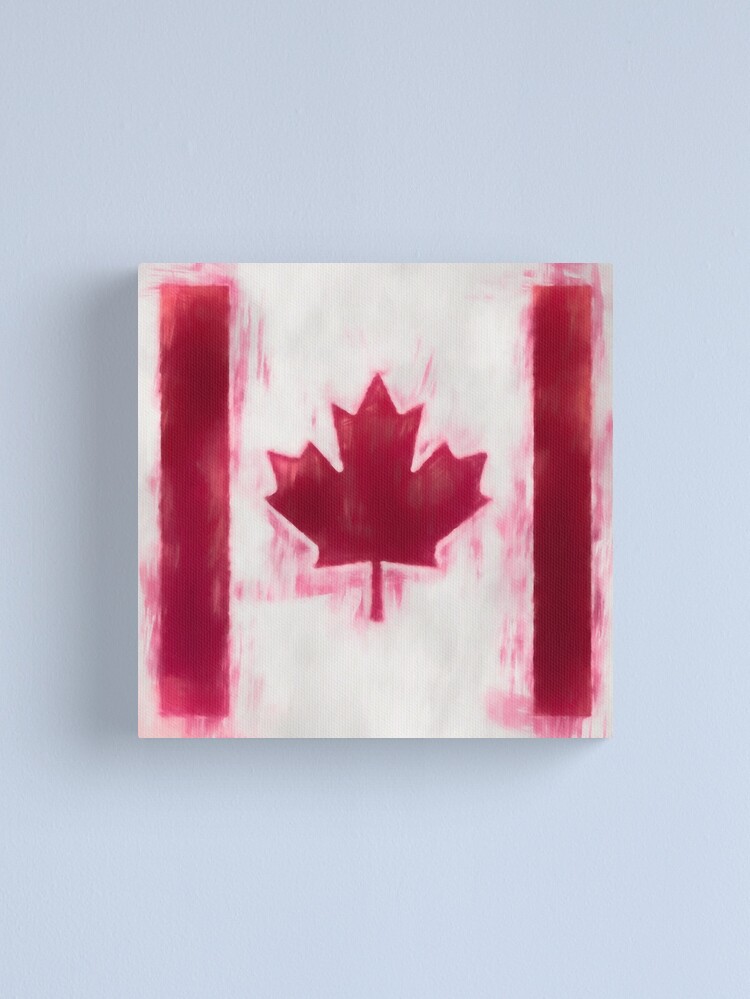 Alternate view of Maple Leaf Flag No. 2, Series 1 Canvas Print