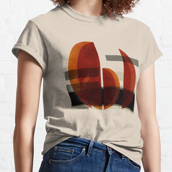 "Barcos abstractos al atardecer" Classic T-Shirt