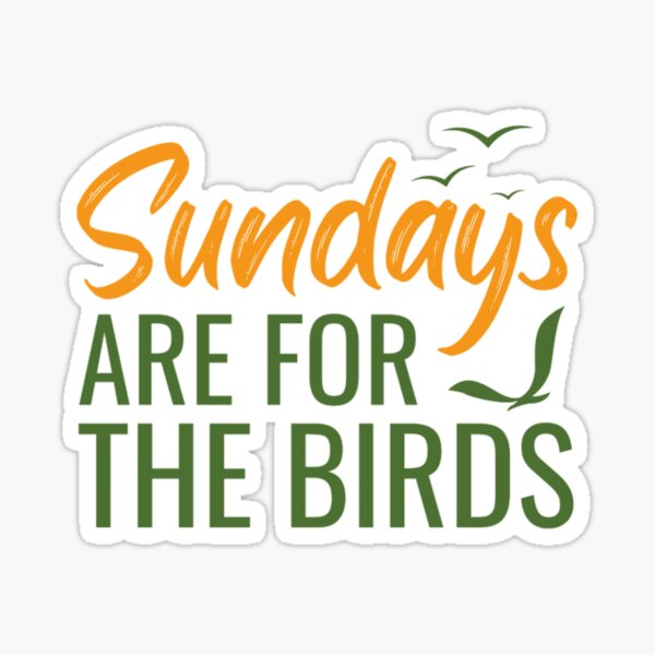 Sundays are for the Birds Eagles Watching Throwback Sticker by TeeCreations