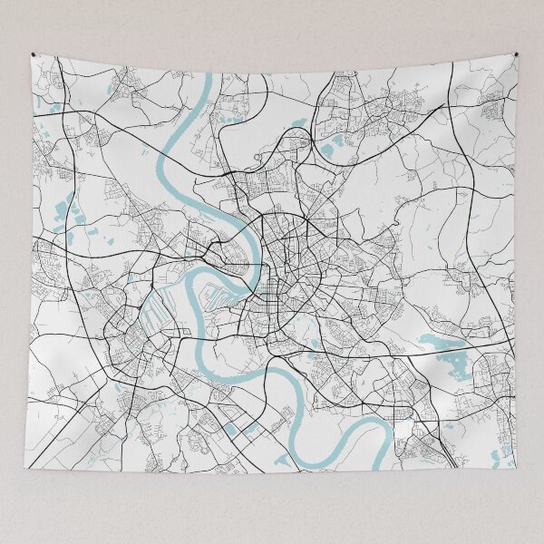 Item preview, Dusseldorf City Map of Germany - Circle designed and sold by deMAP.