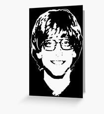 Young Bill Gates Greeting Card