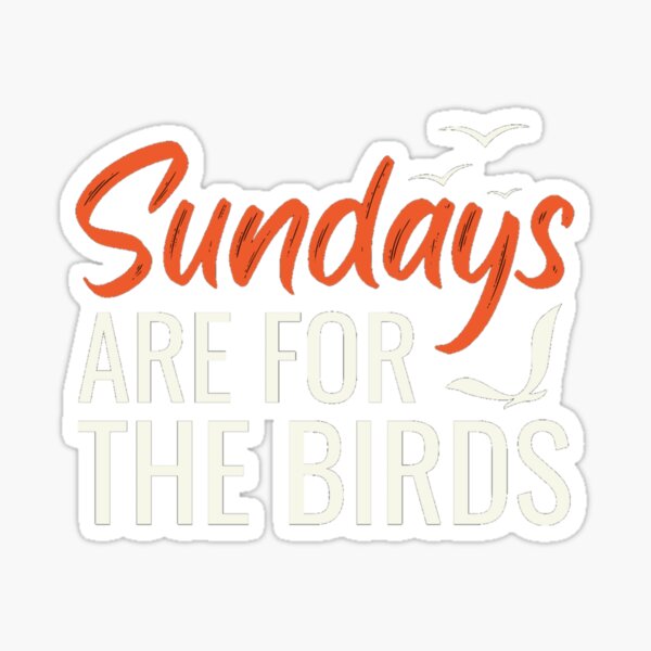 Sundays are for the Birds Eagles Watching Throwback Sticker by TeeCreations