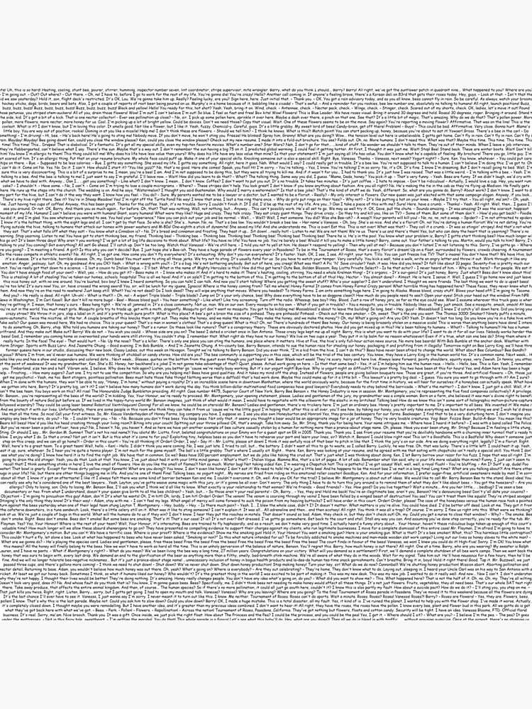 entire bee movie script entire bee movie script