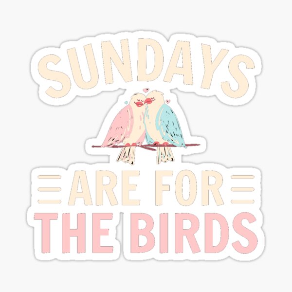 Sundays are for the Birds Eagles Watching Throwback Sticker by TeeCreations