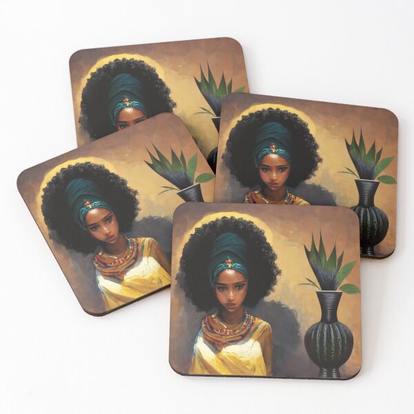 Item preview, Portrait of A Beautiful Nubian African Princess designed and sold by delohill.