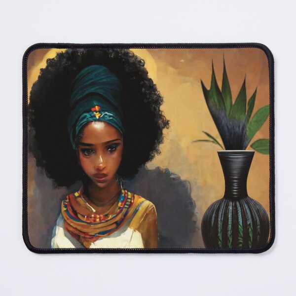 Item preview, Portrait of A Beautiful Nubian African Princess designed and sold by delohill.