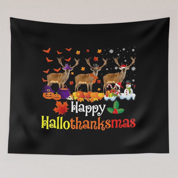Item preview, Deer Lover Happy Hallothanksmas Halloween Xmas Party designed and sold by IsraelCastro.