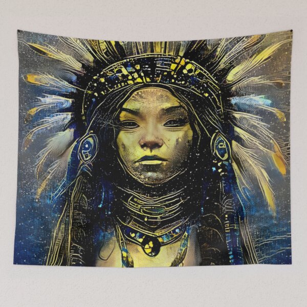 Item preview, Native American-Gold Feather designed and sold by Dream-Cupboard.