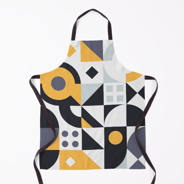 Item preview, Abstract Geometrical Modern Art Pattern Texture Grey and Yellow Decorative Design designed and sold by ChaimaaKr.