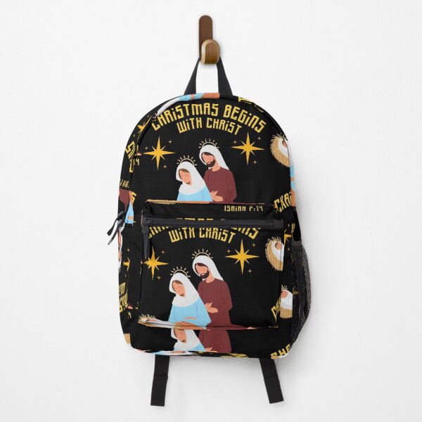 Item preview, Christmas Begins with Christ Nativity Scene Isaiah 7:14 designed and sold by onlyscriptures.