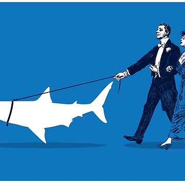 Artwork thumbnail, Walking the Shark by rob art | illustration