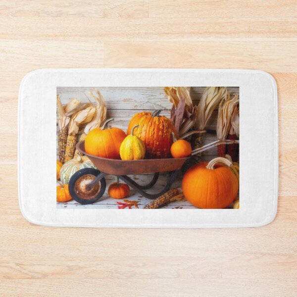 Item preview, Old Rusty Wheelbarrow Full Of Pumpkins designed and sold by Garry Gay.