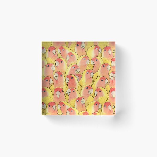 Item preview, Lutino Peach Face Lovebird designed and sold by MaratusFunk.