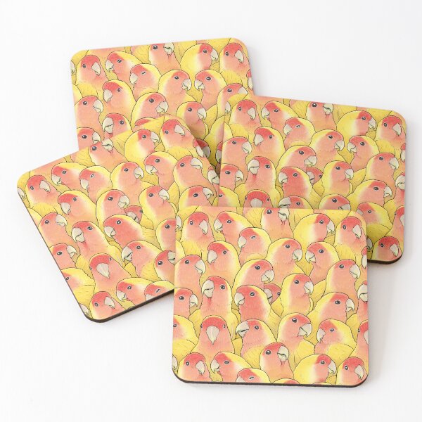 Item preview, Lutino Peach Face Lovebird designed and sold by MaratusFunk.