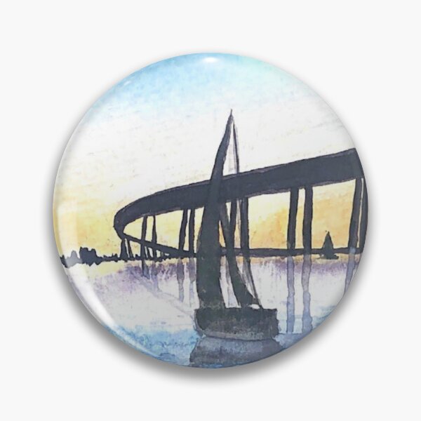 Item preview, Coronado Bridge and sailboat ornament designed and sold by Elaine McGhee.