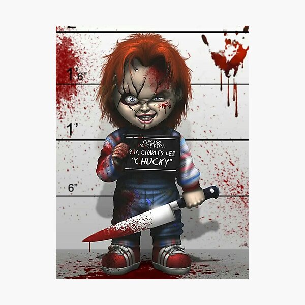 Chucky from Childs play Photographic Print
