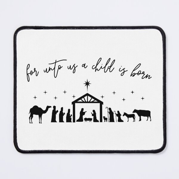 Item preview, For unto us a child is born designed and sold by Handdrawnbyzoe.
