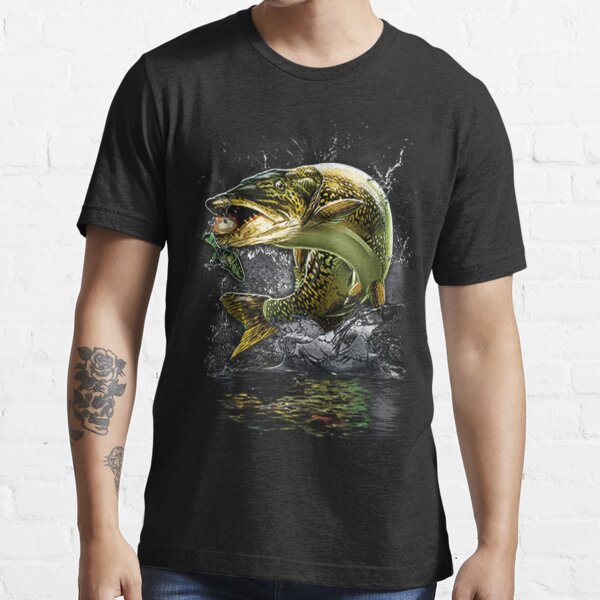 Midnight Bass Fishing Essential T-Shirt for Sale by Kleynard