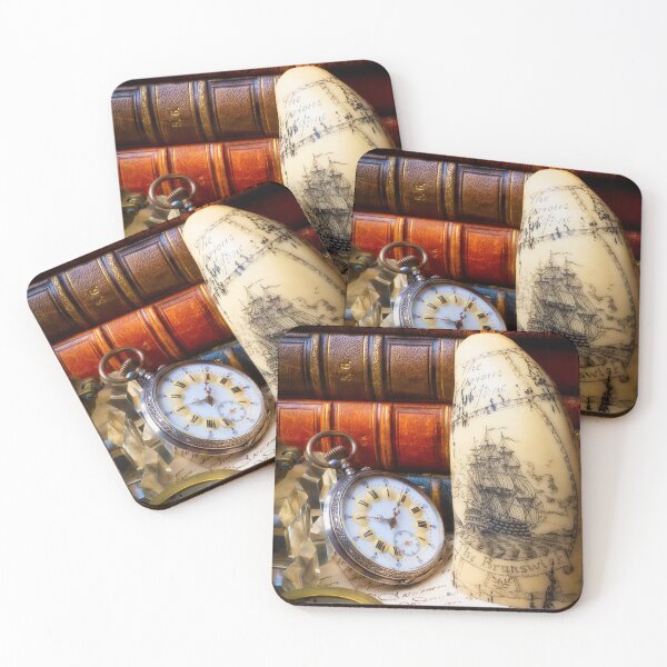 Item preview, Pocket Watch And Schrimshaw Sailing Ship designed and sold by Garry Gay.