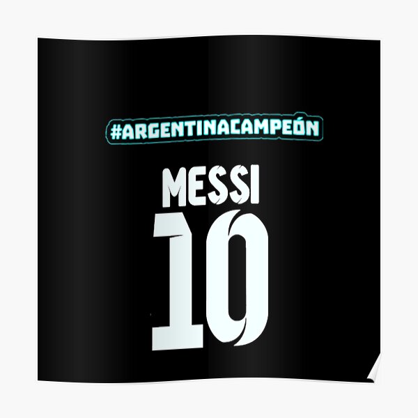 LEGO IDEAS - Argentina's Messi No. 10 Jersey Poster in Frame