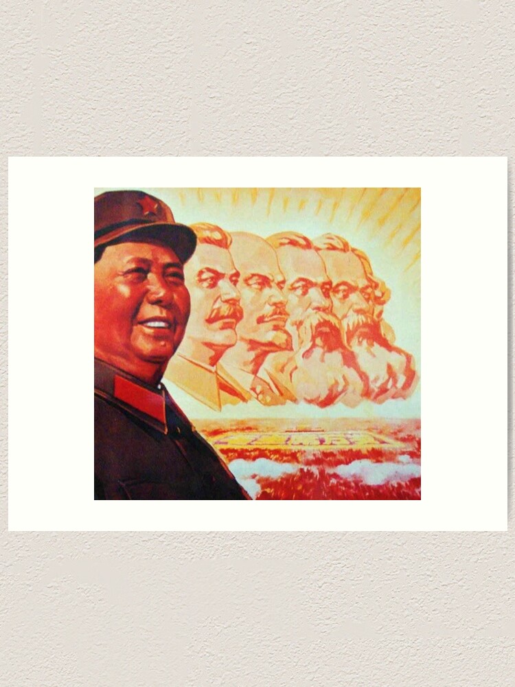 Chairman Mao Zedong Meme Art Print By Memesense Redbubble