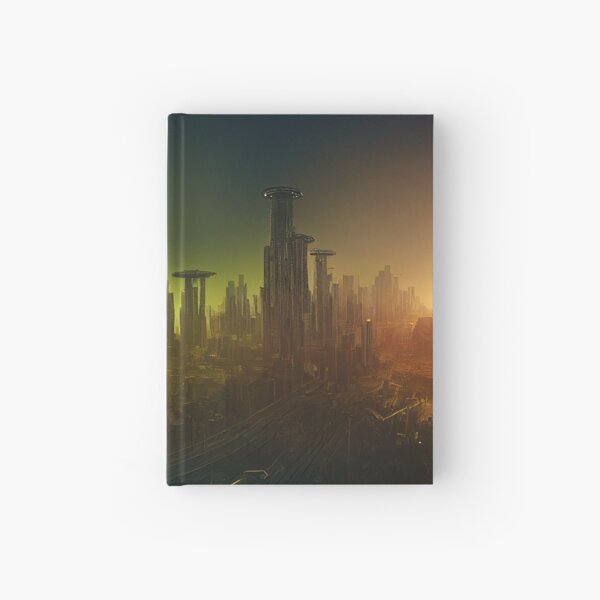 Item preview, sci fi concept art - alien city concept art designed and sold by CreativeHabbit.