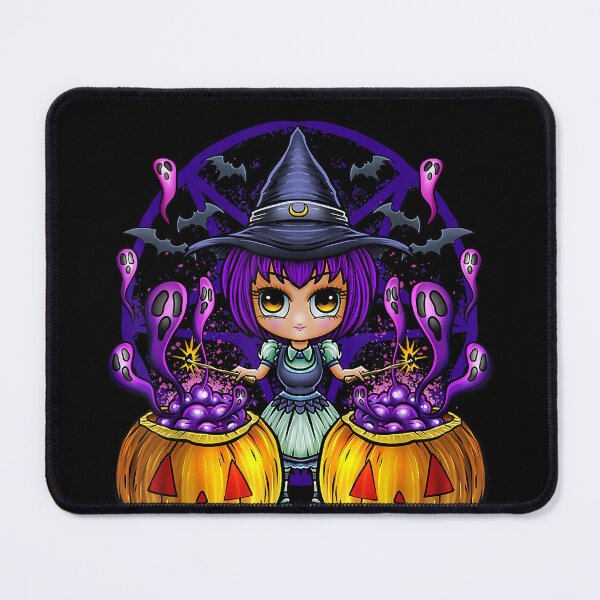 Item preview, Chibi witch halloween cauldron ghosts spellwork  designed and sold by DanielPenington.