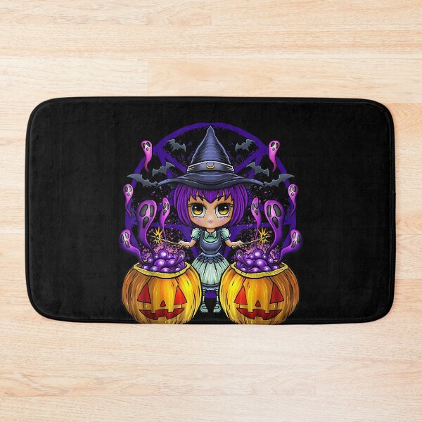 Item preview, Chibi witch halloween cauldron ghosts spellwork  designed and sold by DanielPenington.