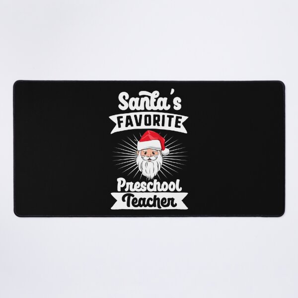 Item preview, Santa's Favorite Preschool Teacher Santa Claus Merry Christmas designed and sold by QueenOfPrint.