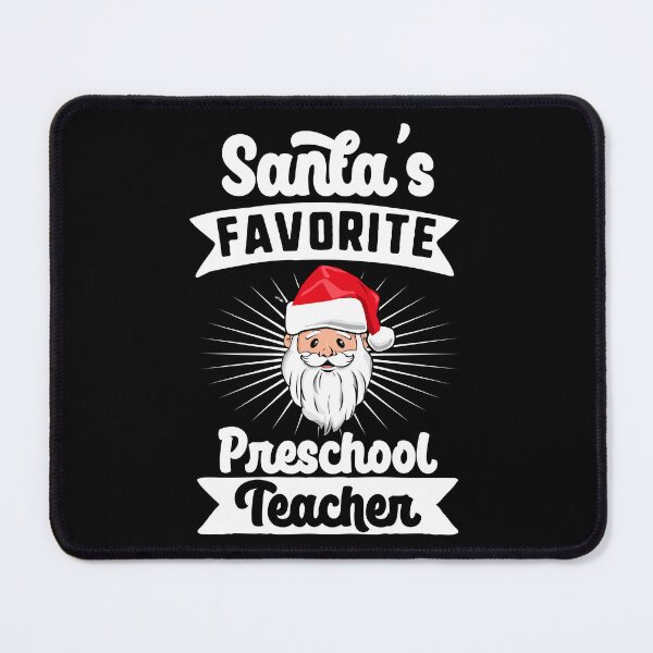 Item preview, Santa's Favorite Preschool Teacher Santa Claus Merry Christmas designed and sold by QueenOfPrint.