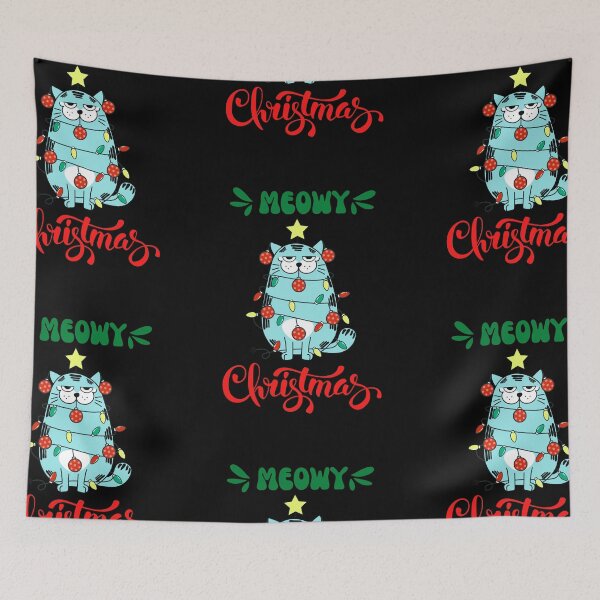 Item preview, Merry Catmas, Meowy Christmas, Funny Christmas, Cute Cat Lover, Christmas Approaching designed and sold by moderncrazeshop.